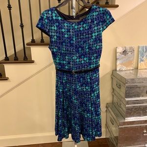 Jessica Howard Blue Multi-colored Dress
